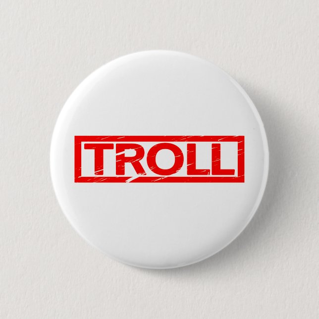 Troll-Briefmarke Button (Vorderseite)