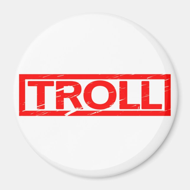 Troll-Briefmarke Magnet (Vorne)