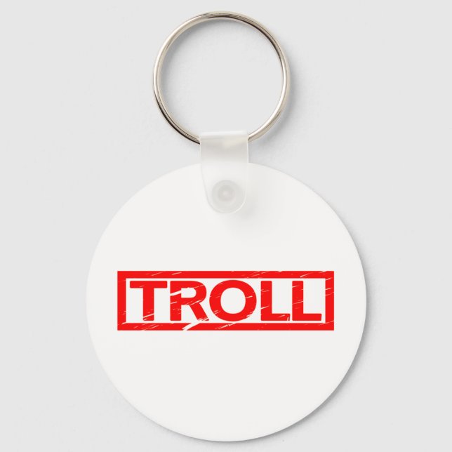 Troll-Briefmarke Schlüsselanhänger (Vorderseite)