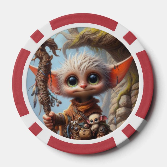 Troll Elf Playing Cards style 1 Pokerchips (Rückseite)