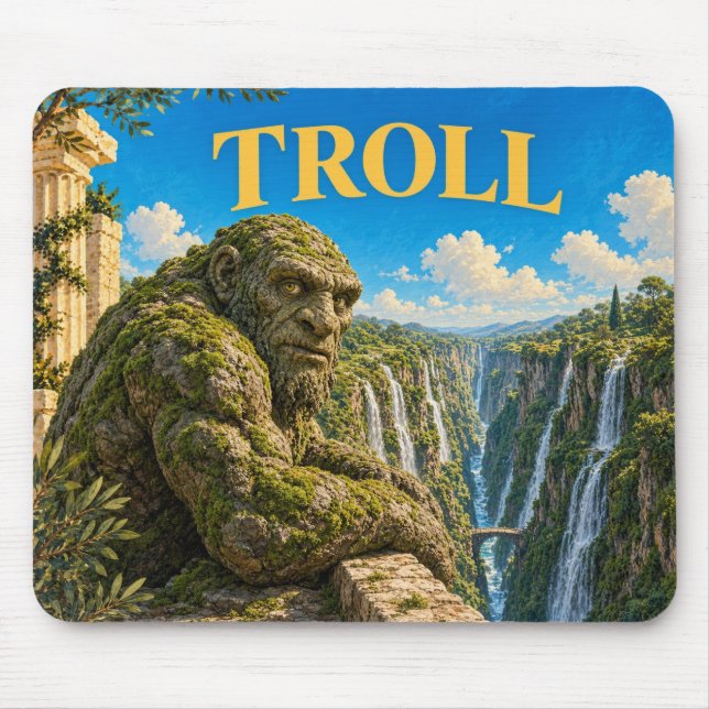 Troll, Gothic Fantasy Monster Mousepad (Vorne)