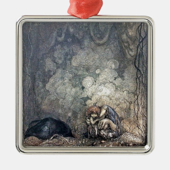 Troll-Holding Ornament Aus Metall (Vorne)