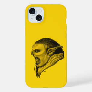 Troll im Schwarz-Gelb-Design iPhone 15 Plus Hülle