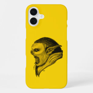 Troll im Schwarz-Gelb-Design iPhone 16 Plus Hülle