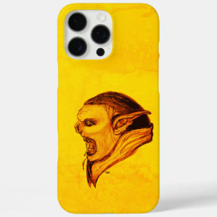 Troll in Schwarz-Gelb-Design iPhone 16 Pro Max Hülle