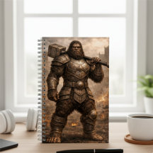 Troll Krieger Notizbuch – Fantasy-Kunst Journal
