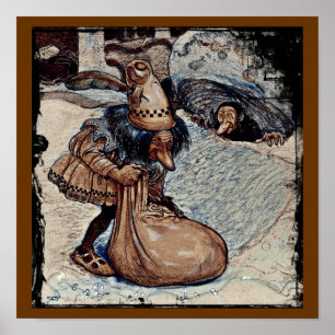 Troll mit der Hand in einer Tasche Poster