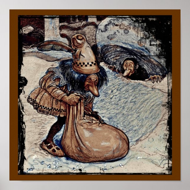 Troll mit der Hand in einer Tasche Poster (Vorne)