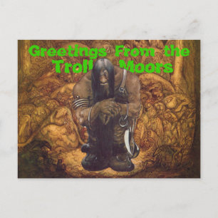 Troll Moors Greetings Postkarte