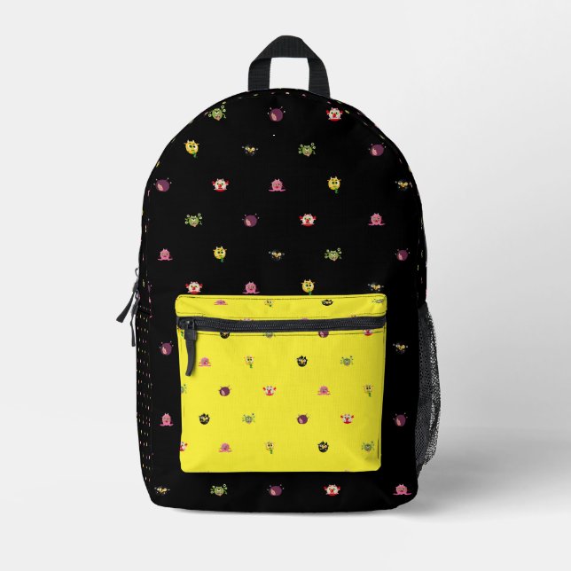 Troll-Muster gelbe Tasche (Vorderseite)