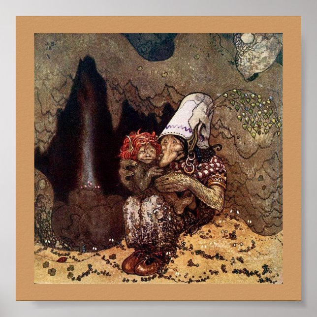 Troll Mutter neben dem Campfeuer Poster (Vorne)