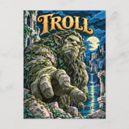 Troll, Paper Cut Monster Postkarte