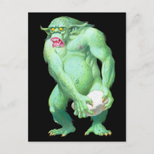 Troll-Postkarte Postkarte