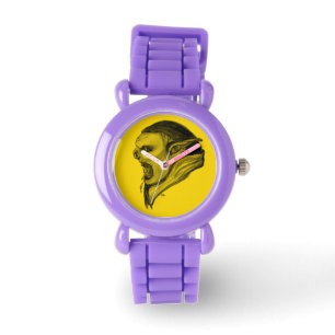 Troll - Schwarz-Gelb-Design Armbanduhr