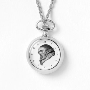 Troll Schwarz-Weiß-Design Armbanduhr