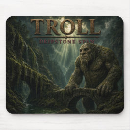 Troll Tropfsteinbrücke Dunkler Realismus Mousepad