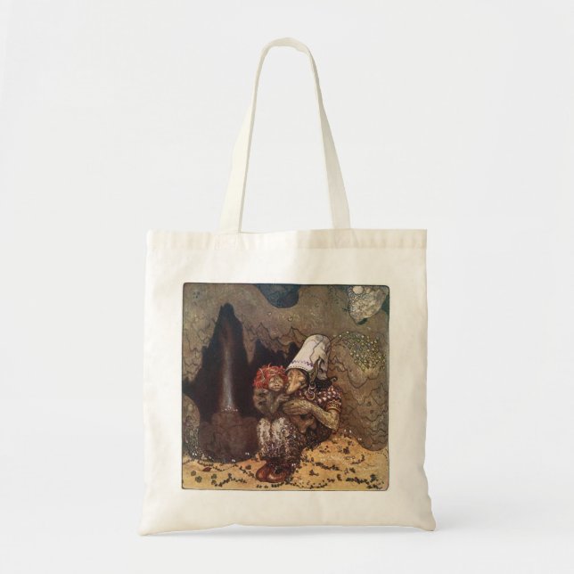 Troll und Kind von John Bauer Tragetasche (Vorne)