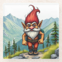 Troll Wandern in Norwegen, Glas Untersetzer