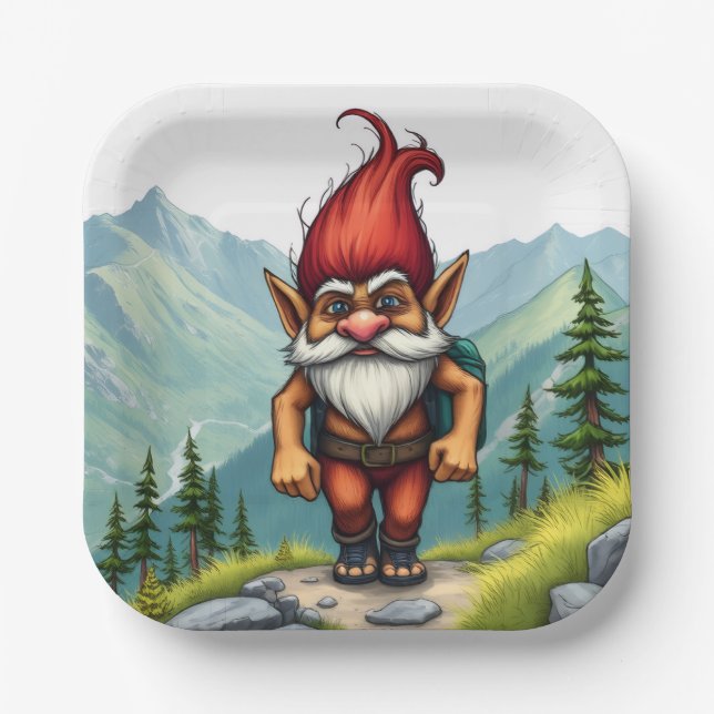 Troll Wandern in Norwegen, Pappteller (Vorderseite)