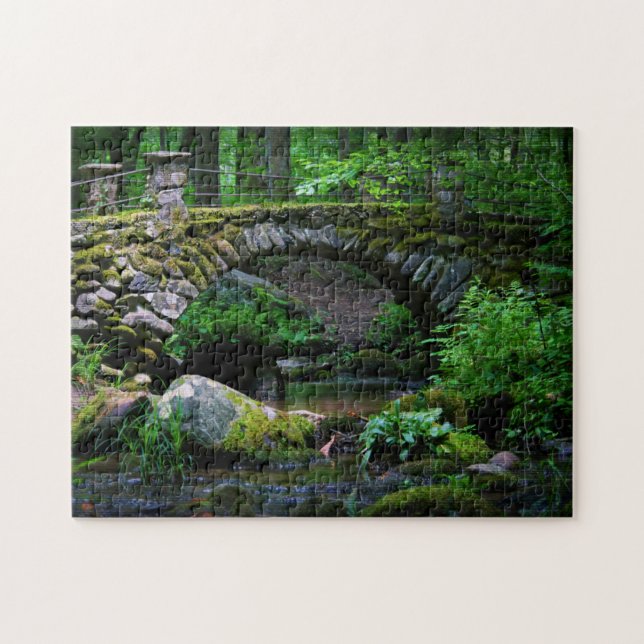 Trollbrücke im Wald - 11x14 Puzzle (Horizontal)