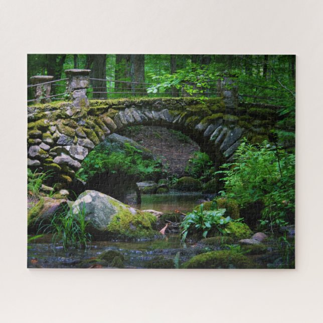 Trollbrücke im Wald - 16x20 Puzzle (Horizontal)