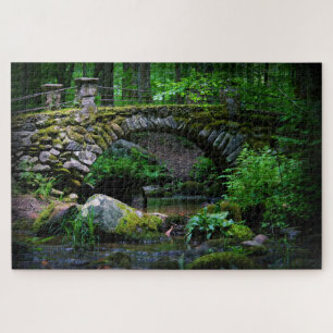 Trollbrücke im Wald - 20x30 Puzzle