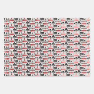 Trolley Problem Wrapping Paper (3 Designs) Geschenkpapier Set