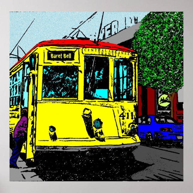 Trolley Stopp Poster (Vorne)