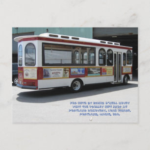 Trolley von Brigid O’Neill Hovey Postkarte