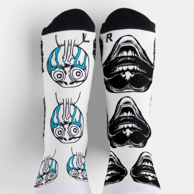 Trollface/TraurigeTrollface Socken (Oben)