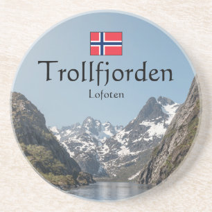 Trollfjord Lofoten Getränkeuntersetzer