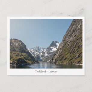 Trollfjord Lofoten Postkarte