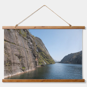Trollfjord Lofoten Wandteppich Mit Holzrahmen