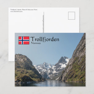 Trollfjorden Norwegen Postkarte