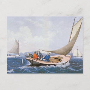 Trolling for Blue Fsh off the Coast of Maine Postkarte