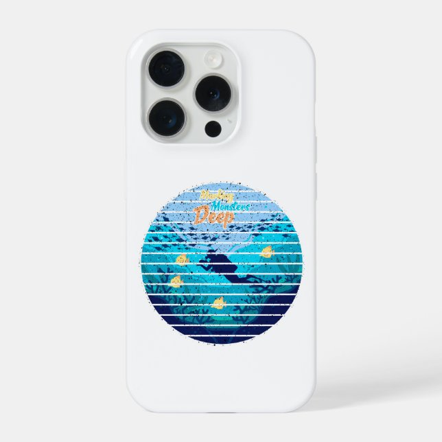 Trolling For Lake Trout Marking Monsters iPhone Hülle (Rückseite)