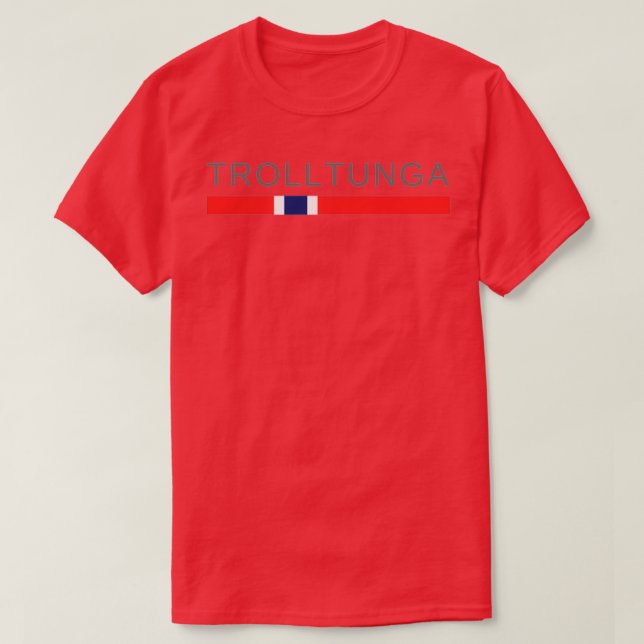 Trolltunga Odda Norwegen T-Shirt (Design vorne)