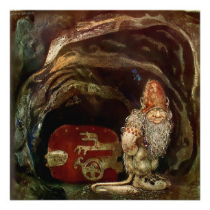 „Trolltür“ von John Bauer Fotodruck