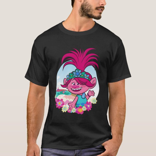 Trollworld Tour Poppy Land T-Shirt (Vorderseite)