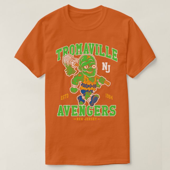 Tromaville Avengers 80er Sports Mascot T-Shirt (Design vorne)