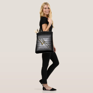 Trombone ~ 3-D Sheet Music ~ Pillow Grau/Black ~