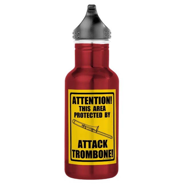 Trombone-Attacke Edelstahlflasche (Rechts)