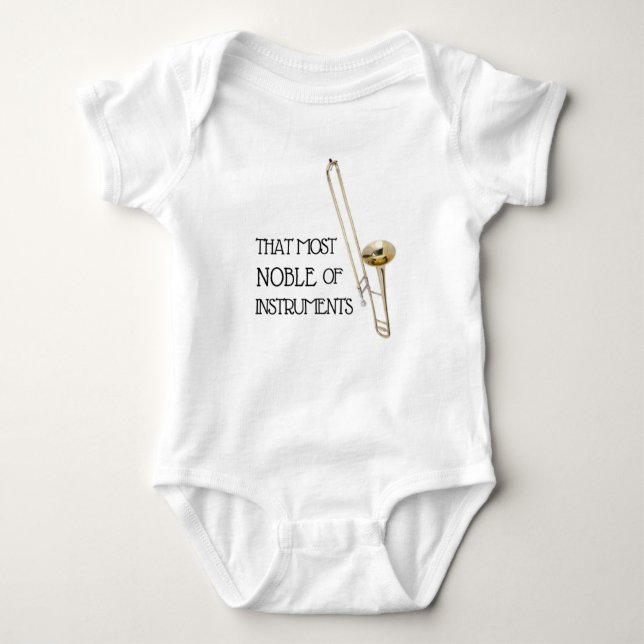 Trombone-Baby-Bodysuit Baby Strampler (Vorderseite)