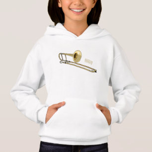 Trombone-Cartoon Hoodie