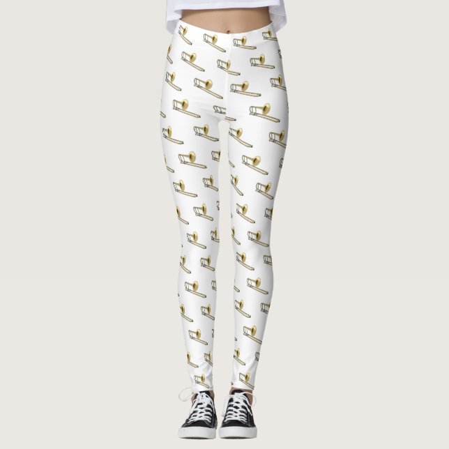 Trombone-Cartoon Leggings (Vorderseite)