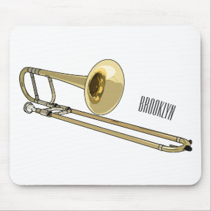 Trombone-Cartoon Mousepad