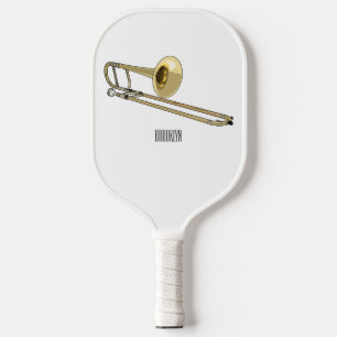 Trombone-Cartoon Pickleball Schläger