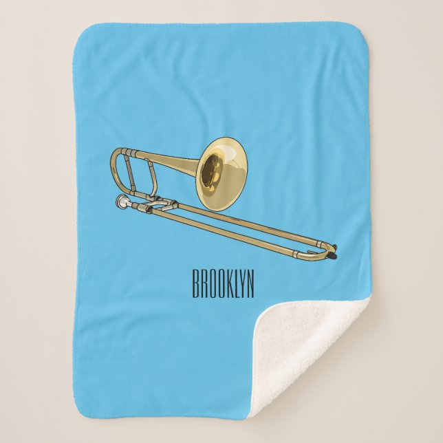Trombone-Cartoon Sherpadecke (Vorderseite)