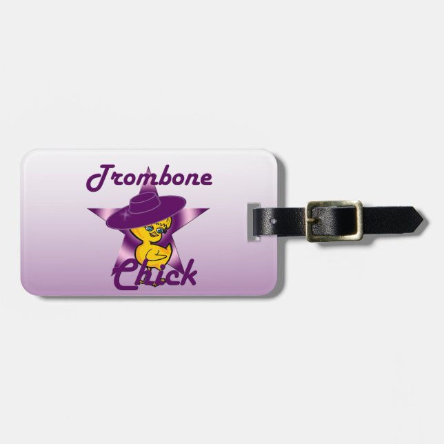 Trombone Chick #9 Gepäckanhänger (Vorderseite horizontal)