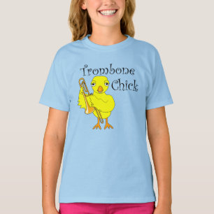 Trombone-Chick-Text T-Shirt